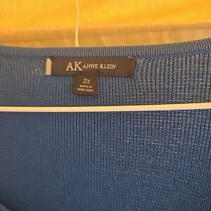 Anne Klein Royal Blue Knit Top